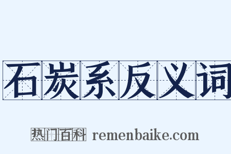 石炭系反义词是什么意思的图片
